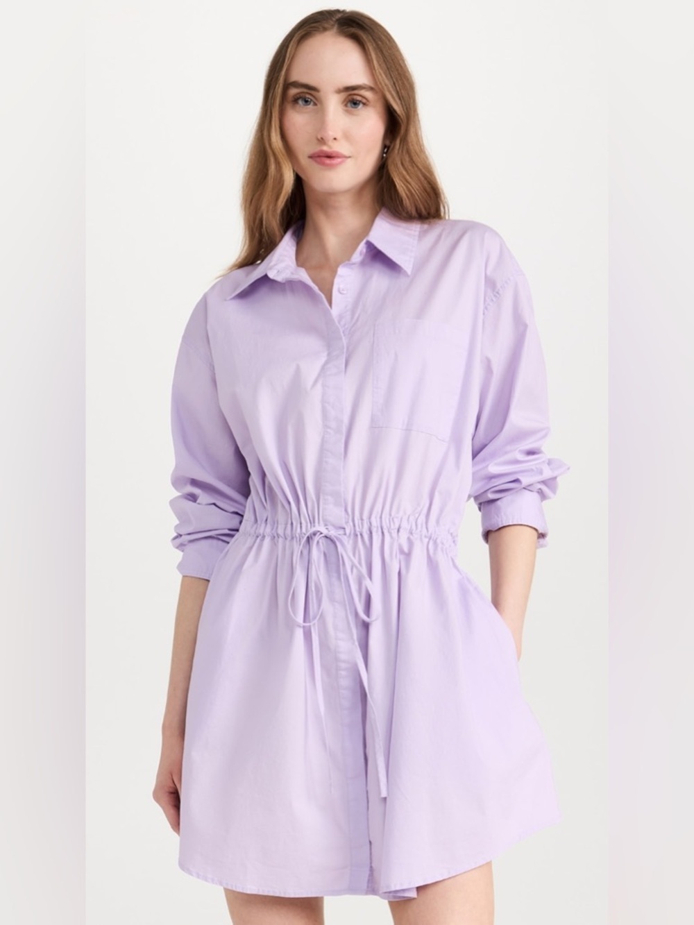 Pistola Layla Lavender oversized mini dress Long Sleeve size Small NWT
